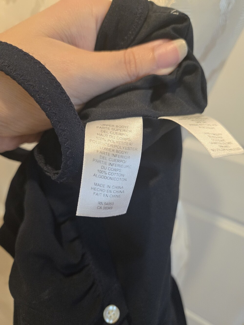 Rachel Roy Navy Blue Sleeveless Button Front Romper with Embroideredy, Size 2 - Picture 10 of 11